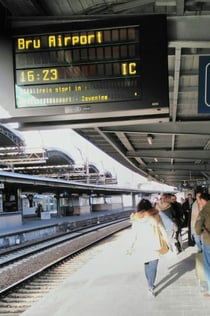 Train de l'aéroport de Zaventem à Bruxelles
