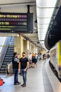 Zpáteční vlak z letiště Zaventem do Bruselu + audioprůvodce