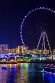 두바이 마리나: 아인 두바이 하우스보트 투어 (1시간)