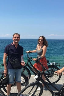 Athene fietstocht: Athene aan zee