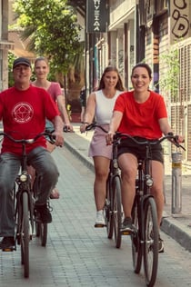 Höhepunkt der Athen Fahrradtour