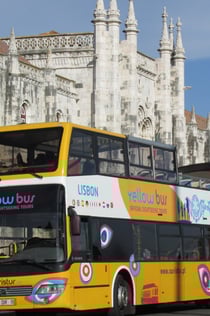 Yellow Bus Lisboa: 48 horas de ônibus hop-on hop-off + cruzeiro no rio