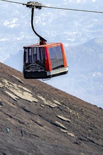 Mount Etna: Priority Cable Car Ticket + 4x4 Bus Transfer