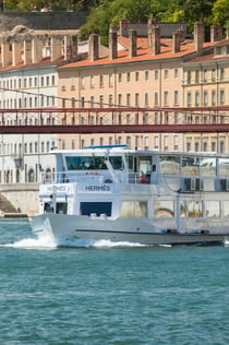 Lunchkryssning på Saône av Les Bateaux Lyonnais Hermès