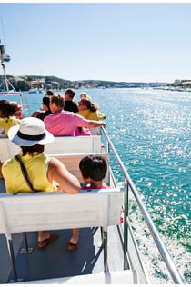 Croisière dans le port de Mahon avec vue sous-marine