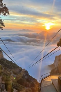 Telefèric de Montserrat: Viatge de pujada
