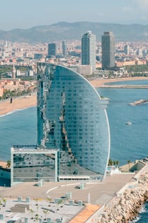 Vol en hélicoptère sur la côte de Barcelone