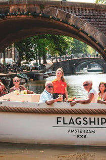 Flagship Crucero en barco abierto por el canal desde el Rijksmuseum