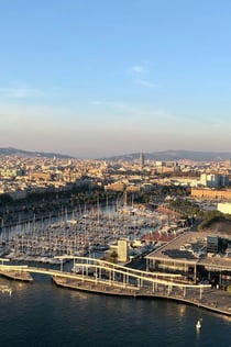 Barcelona kabelbaan: Enkele reis van de berg Montjuic
