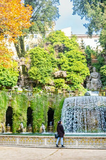 Villa d'Este a Hadriánova vila: vstup a zpáteční cesta z Říma