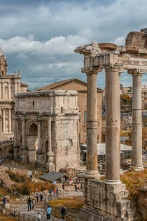 Colosseum, Forum Romanum og Palatinerhøjen: Reserveret indgang + åben panoramabus