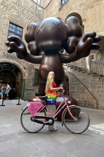 Barcelona: Street Art Bike Tour w MOCO Museum Inspired Bike