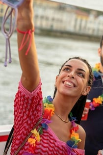 Porto: Duero River Party Boat z opcją zachodu słońca