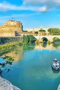 Castel Sant'Angelo: Entreebewijs + Hop-on Hop-off Boottour