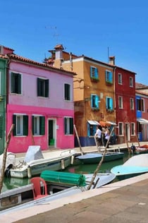 Benátky: plavba lodí Murano a Burano