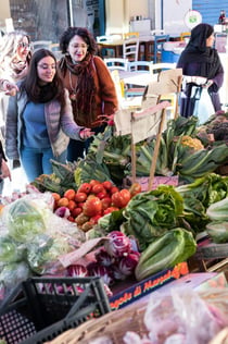 Rom: Markedstur + privat madlavningskursus i det lokale hjem