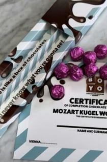 Chokolademuseet i WienBO-YO: Adgangsbillet + Mozart-kugleværksted