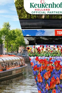 Amsterdam: Inträdesbiljett till Keukenhof + kanalkryssning