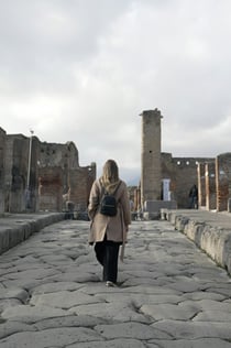 Pompeji: guidad tur + rundtur med tåg från Neapel