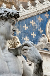 Galleria dell'Accademia e degli Uffizi: Tour guidato + viaggio di andata e ritorno da Roma