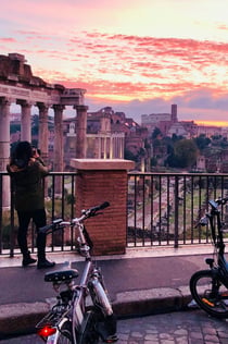 Rome: Zonsopgang E-Bike Tour + Italiaans Ontbijt