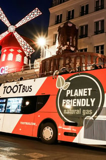 Tootbus Paris: Hlavní město her na noční prohlídce autobusem naskoč a vyskoč
