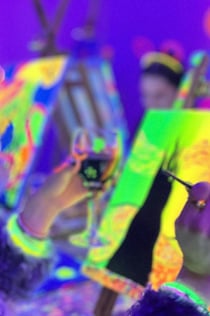 Barcelona: Wijn Gogh Glow Academy Schilder & Wijn Workshop