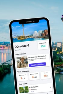 Düsseldorf : Jeu d'exploration de la ville