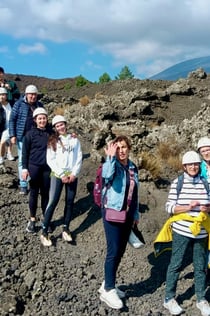 Monte Etna: Passeio guiado de um dia saindo de Taormina + traslado de ida e volta