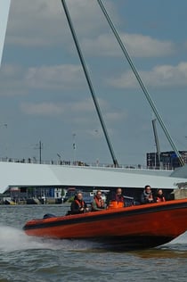 Rotterdam: RIB Speedboat Guided Sightseeing Cruise