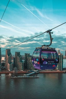 Лондон: билет Uber Boat на поездку туда и обратно от Thames Clippers и IFS Cloud Cable Car