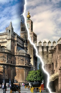 Sevilla: Führung durch die Kathedrale + VR City Tour + Mittagessen auf dem Dach