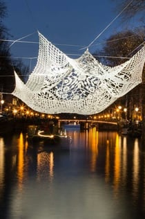 Festival de la llum d'Amsterdam: creuer en vaixell històric privat des del Museu H'ART