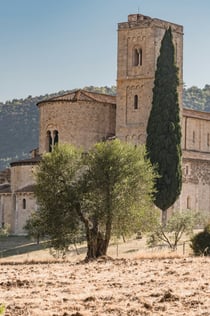 Klostret Sant'Antimo: Gå förbi kön
