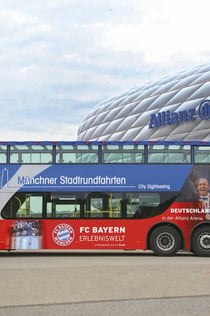 Prohlídka Mnichova autobusem + prohlídka Allianz Areny FC Bayern Mnichov