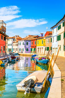 Murano e Burano: passeio de barco + demonstração de sopro de vidro