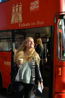 Hop-on Hop-off-buss i Hamburg