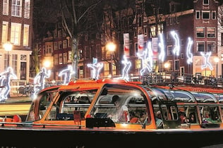 Passeios de barco do Festival de Luzes de Amsterdã