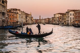 Gondoltur i Venedig