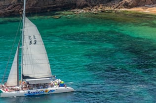 Costa Brava: Catamaran Tour from Lloret de Mar with Barbecue