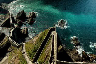 Gaztelugatxe and Guggenheim Museum from San Sebastián