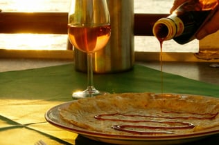 Amsterdam: Boat Cruise from NDSM + Unlimited Pancakes